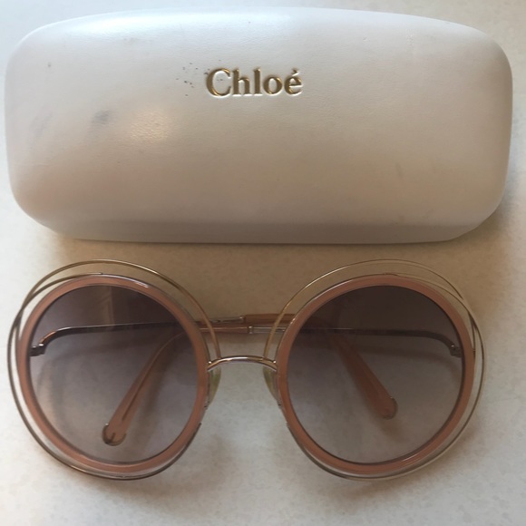 chloe rose gold sunglasses